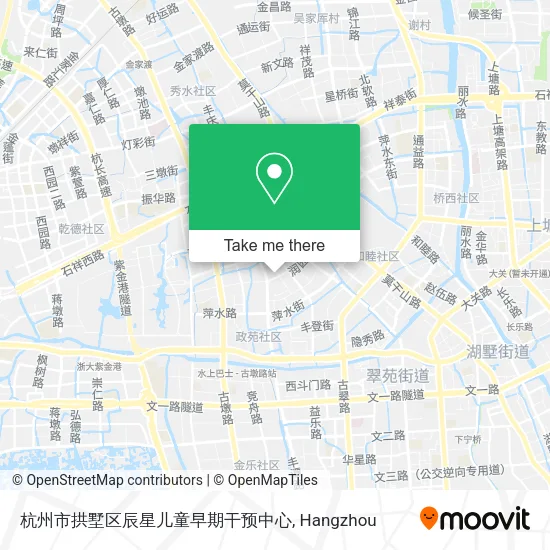杭州市拱墅区辰星儿童早期干预中心 map