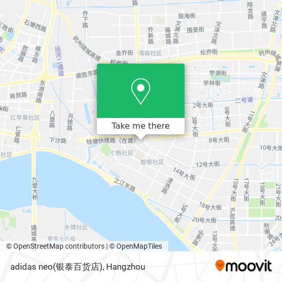 adidas neo(银泰百货店) map