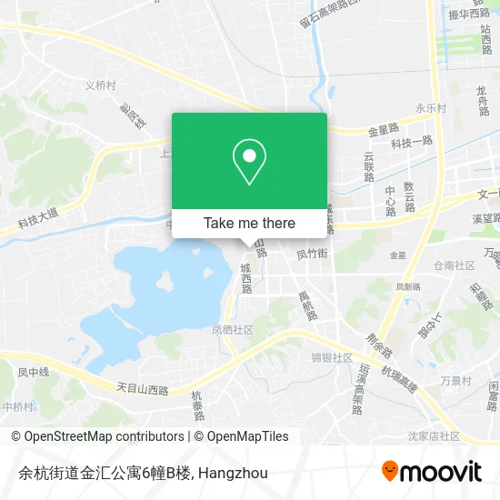 余杭街道金汇公寓6幢B楼 map