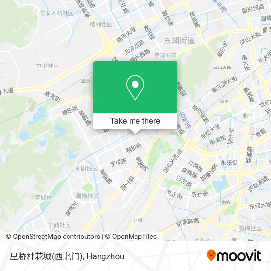 星桥桂花城(西北门) map