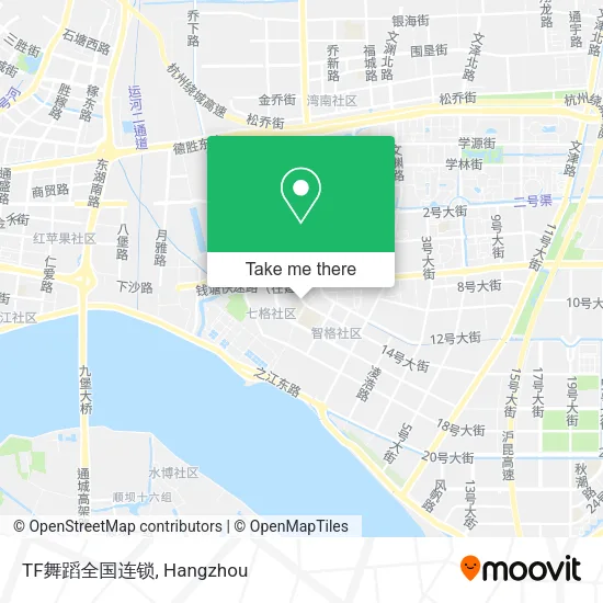 TF舞蹈全国连锁 map