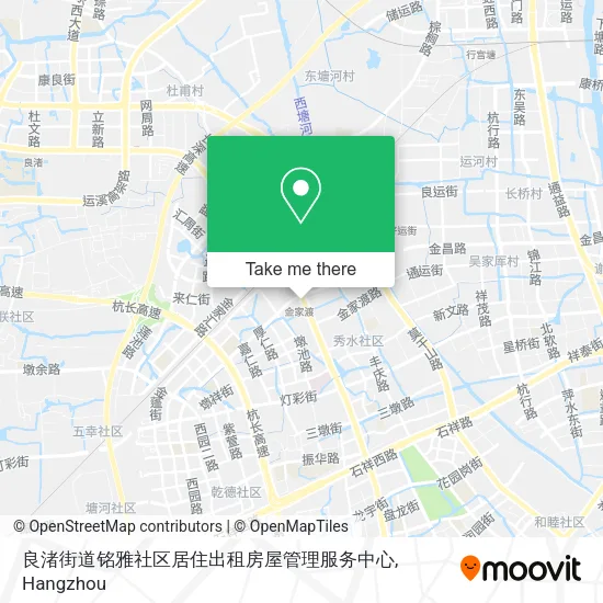 良渚街道铭雅社区居住出租房屋管理服务中心 map