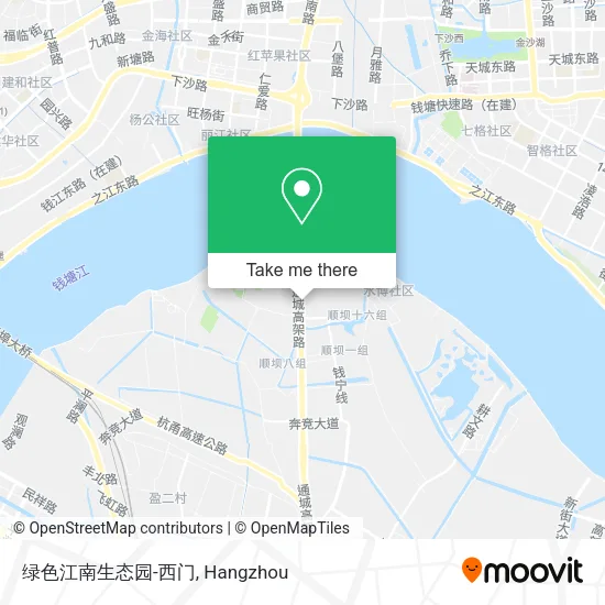 绿色江南生态园-西门 map