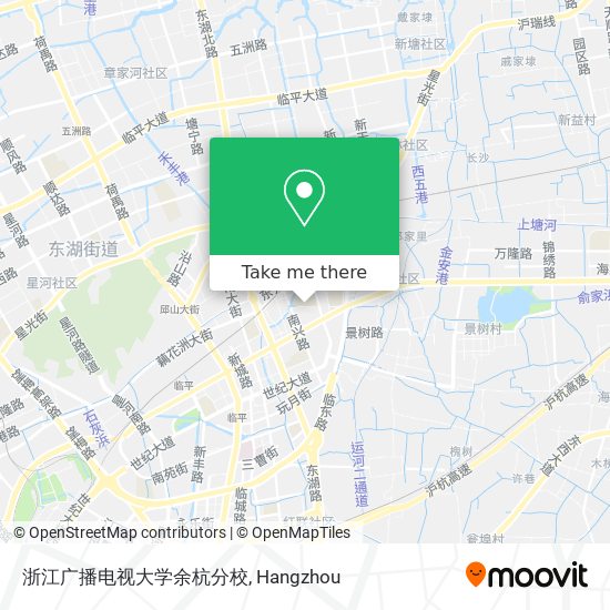 浙江广播电视大学余杭分校 map