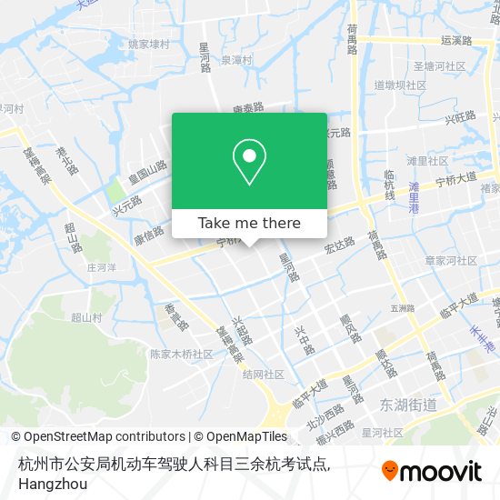 杭州市公安局机动车驾驶人科目三余杭考试点 map
