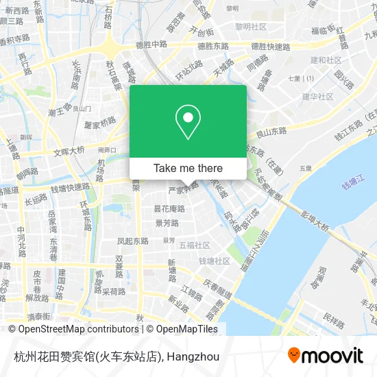 杭州花田赞宾馆(火车东站店) map