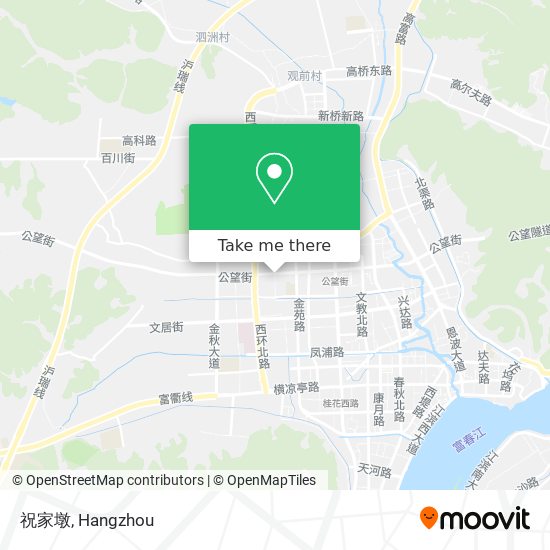 祝家墩 map