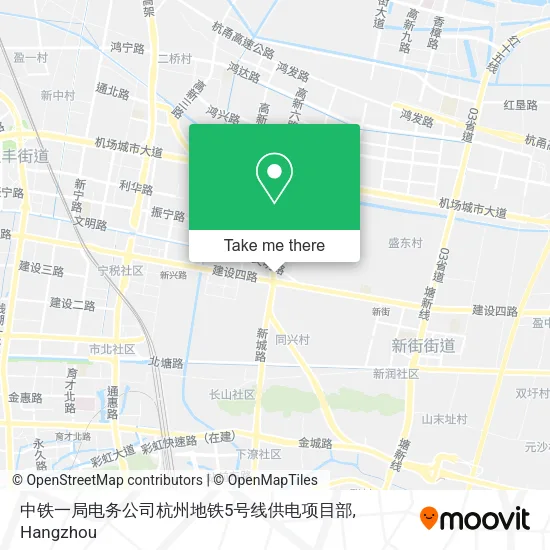 中铁一局电务公司杭州地铁5号线供电项目部 map