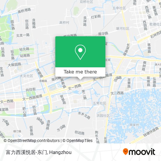 富力西溪悦居-东门 map