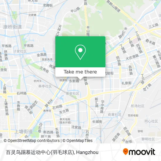 百灵鸟踢慕运动中心(羽毛球店) map
