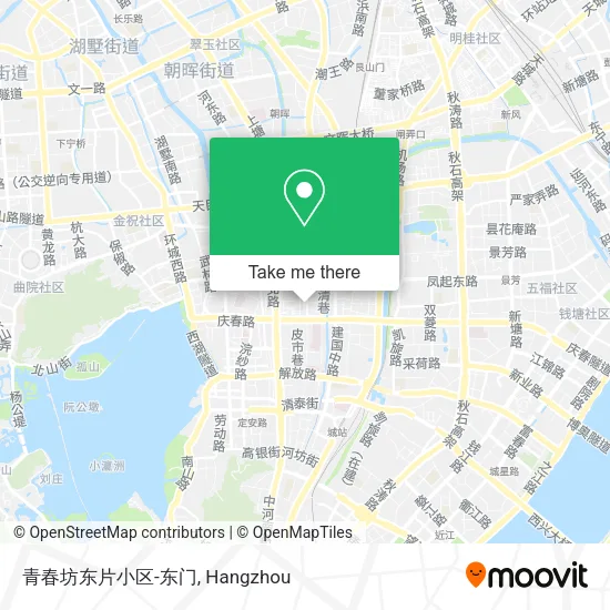 青春坊东片小区-东门 map