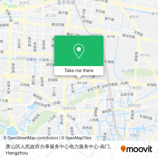 萧山区人民政府办事服务中心电力服务中心-南门 map