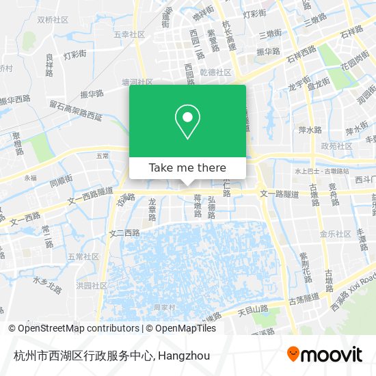 杭州市西湖区行政服务中心 map
