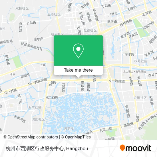 杭州市西湖区行政服务中心 map