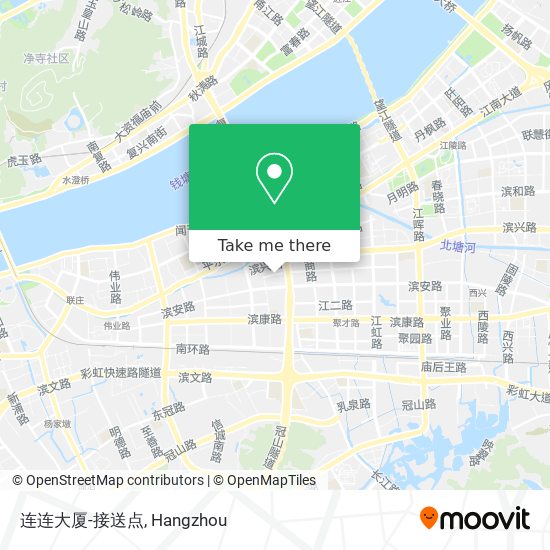 连连大厦-接送点 map