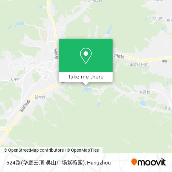 524路(华庭云顶-吴山广场紫薇园) map