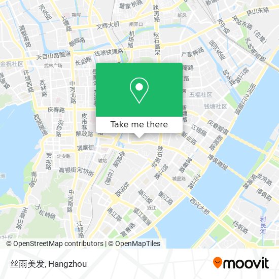 丝雨美发 map