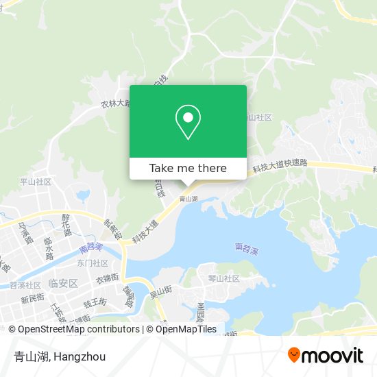 青山湖 map