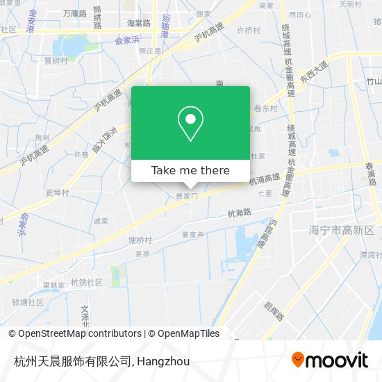 杭州天晨服饰有限公司 map