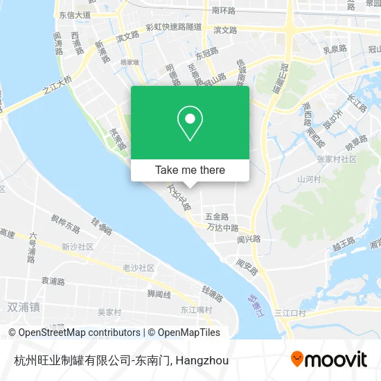 杭州旺业制罐有限公司-东南门 map