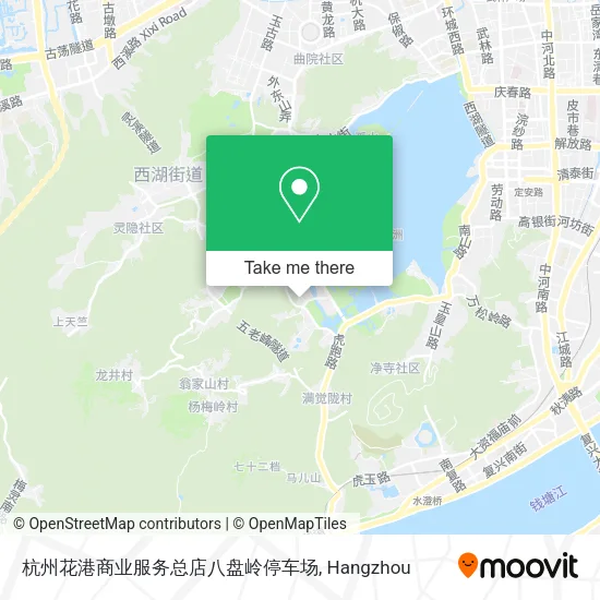 杭州花港商业服务总店八盘岭停车场 map