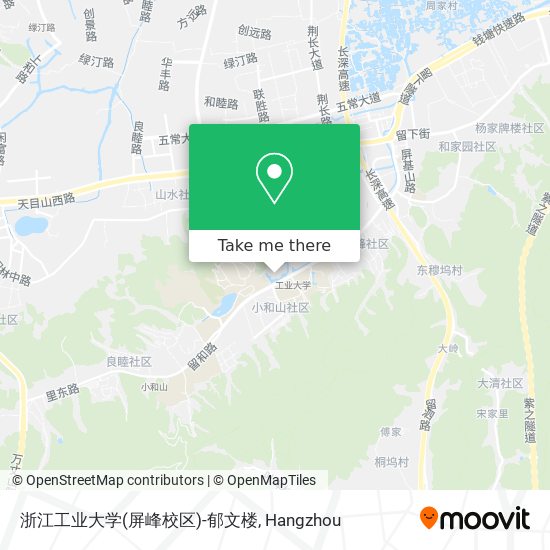 浙江工业大学(屏峰校区)-郁文楼 map