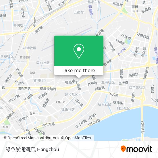 绿谷景澜酒店 map