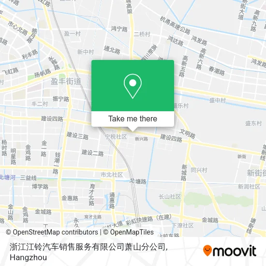 浙江江铃汽车销售服务有限公司萧山分公司 map