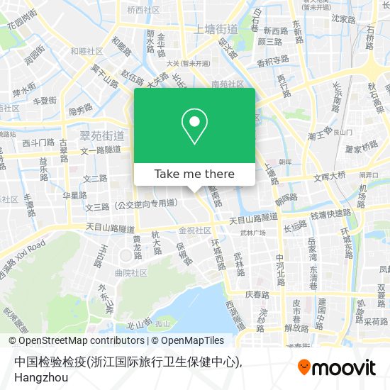 中国检验检疫(浙江国际旅行卫生保健中心) map