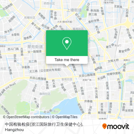 中国检验检疫(浙江国际旅行卫生保健中心) map