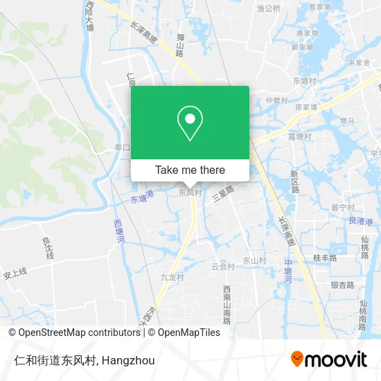仁和街道东风村 map