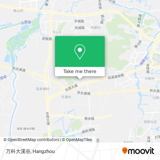 万科大溪谷 map
