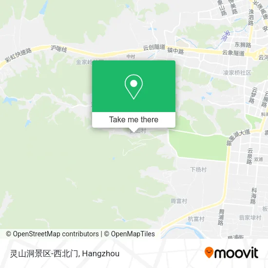 灵山洞景区-西北门 map