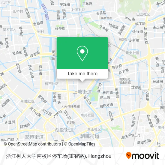 浙江树人大学南校区停车场(重智路) map