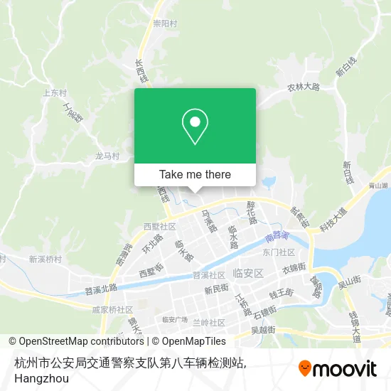 杭州市公安局交通警察支队第八车辆检测站 map