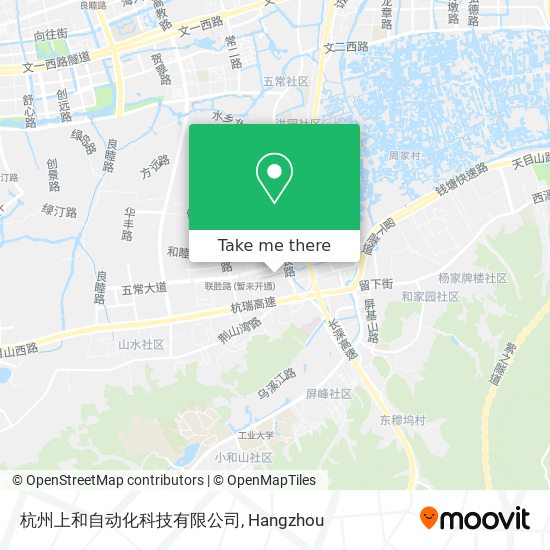 杭州上和自动化科技有限公司 map