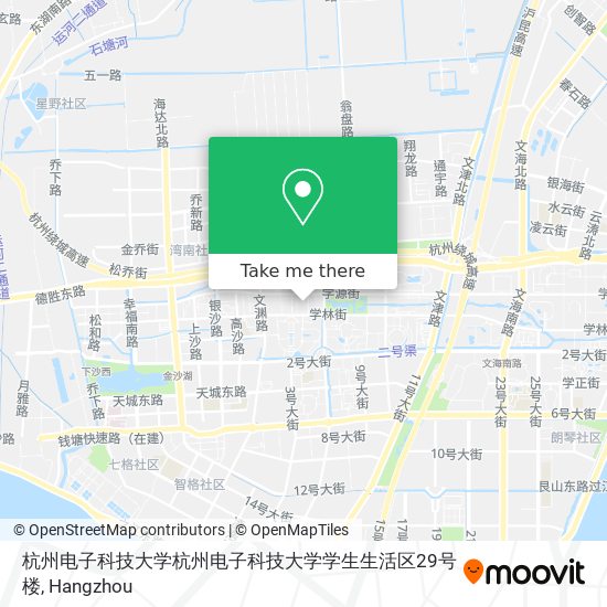 杭州电子科技大学杭州电子科技大学学生生活区29号楼 map
