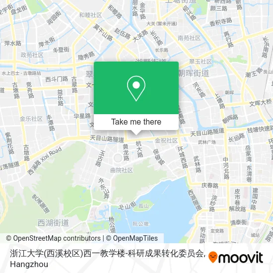 浙江大学(西溪校区)西一教学楼-科研成果转化委员会 map