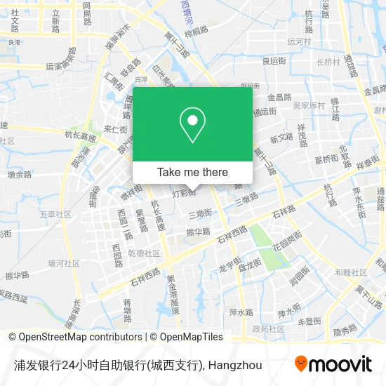 浦发银行24小时自助银行(城西支行) map
