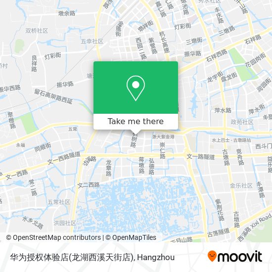 华为授权体验店(龙湖西溪天街店) map