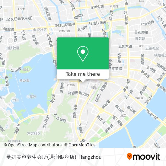 曼妍美容养生会所(通润银座店) map