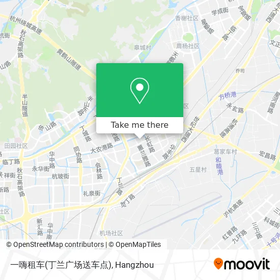 一嗨租车(丁兰广场送车点) map