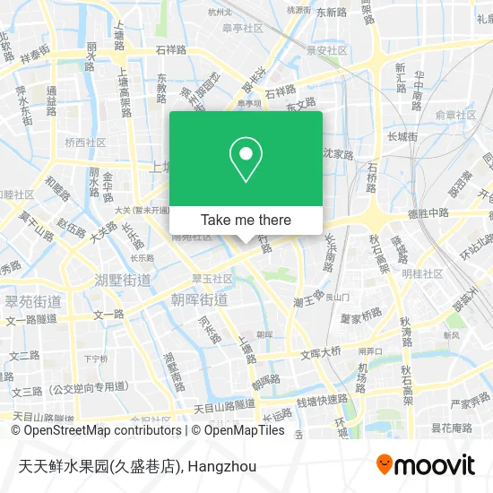 天天鲜水果园(久盛巷店) map