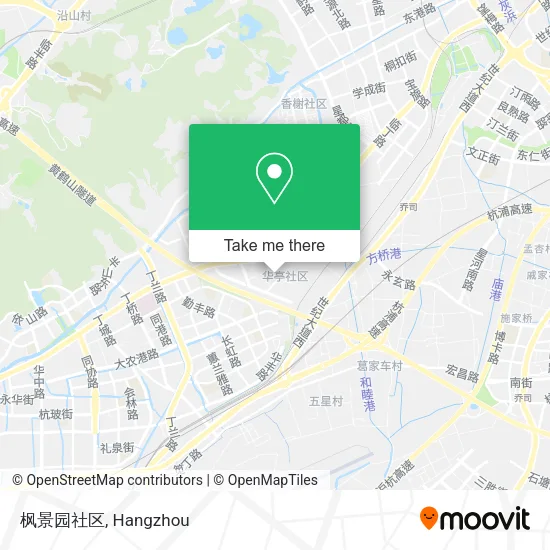 枫景园社区 map