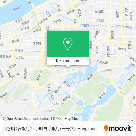 杭州联合银行24小时自助银行(一号路) map