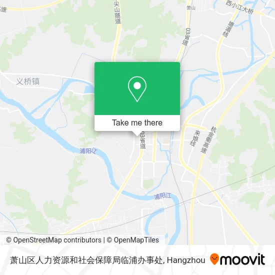 萧山区人力资源和社会保障局临浦办事处 map