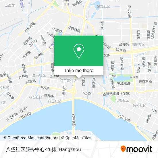 八堡社区服务中心-26排 map