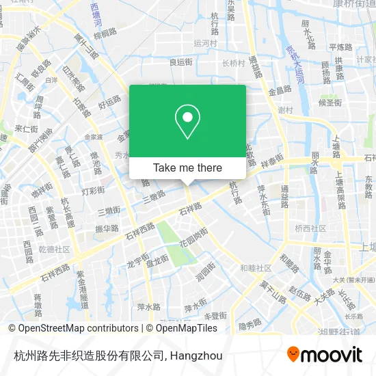 杭州路先非织造股份有限公司 map