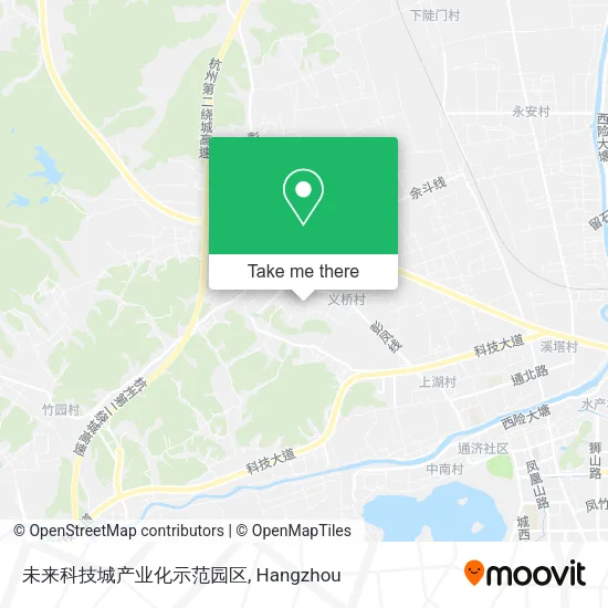 未来科技城产业化示范园区 map