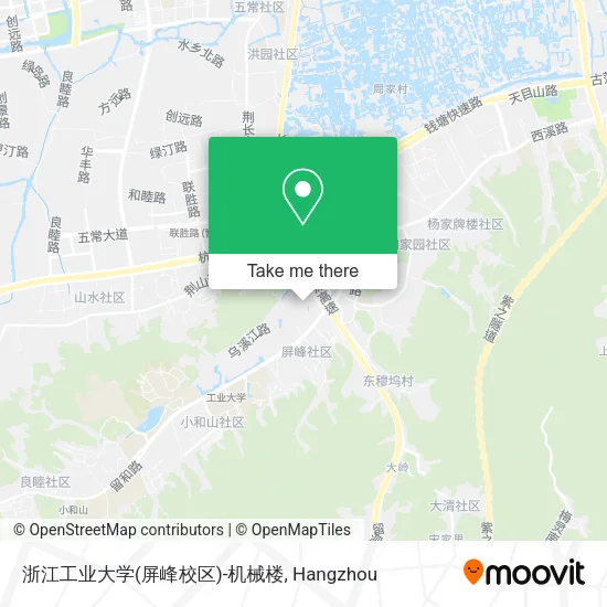 浙江工业大学(屏峰校区)-机械楼 map